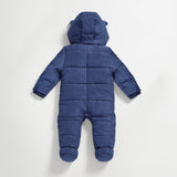 ANDERS Eco Snowsuit - Navy (With Feet)