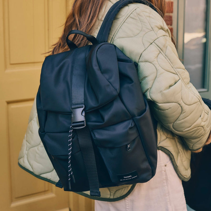 ELISE Eco Changing Backpack With Changing Mat - Black