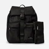 ELISE Eco Changing Backpack With Changing Mat - Black