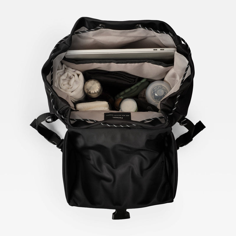 ELISE Eco Changing Backpack With Changing Mat - Black