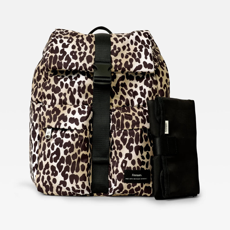 ELISE Eco Changing Backpack With Changing Mat - Leopard