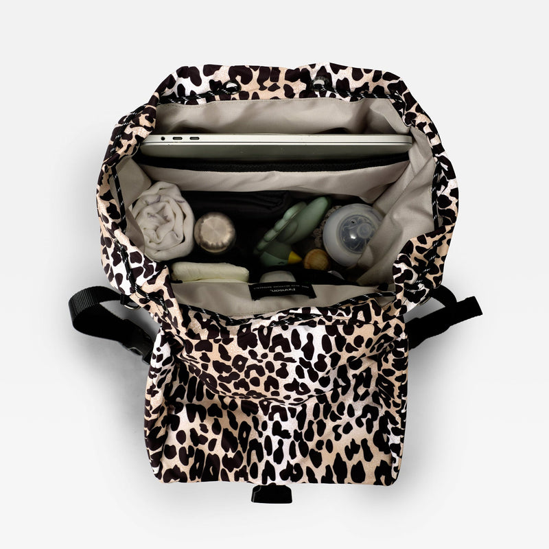 ELISE Eco Changing Backpack With Changing Mat - Leopard