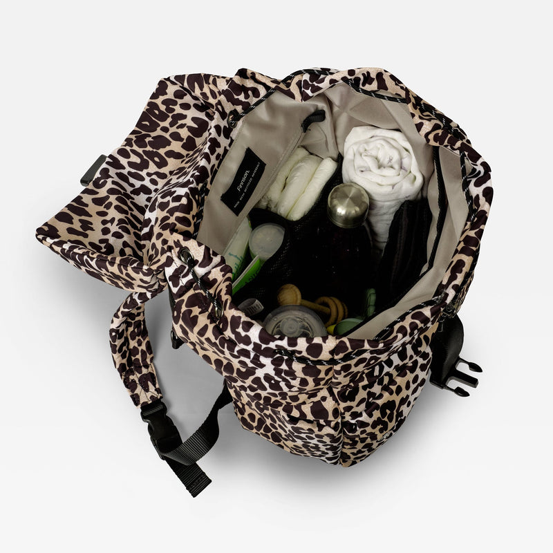 ELISE Eco Changing Backpack With Changing Mat - Leopard