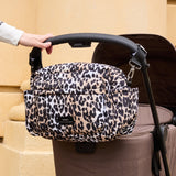 FREYA Eco Oversized Stroller Organiser with Stroller Clips - Leopard