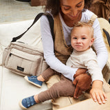 FREYA Eco Oversized Stroller Organiser with Stroller Clips - Taupe