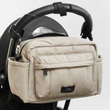 FREYA Eco Oversized Stroller Organiser with Stroller Clips - Taupe