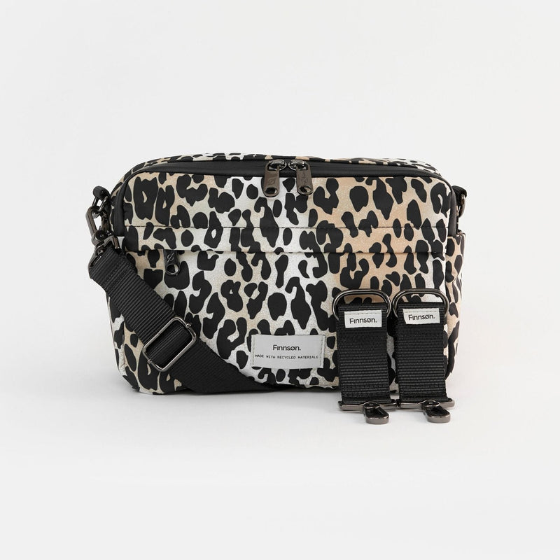 FRIDA Eco Stroller Organiser With Stroller Clips - Leopard