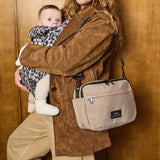 FRIDA Eco Stroller Organiser with Stroller Clips - Taupe