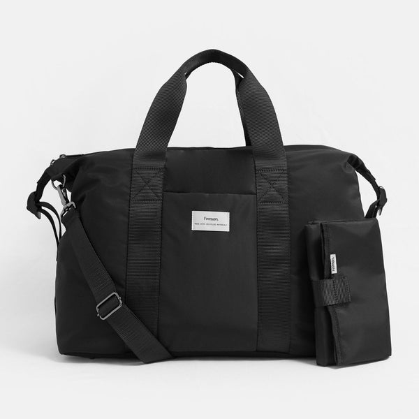 IDA Eco Holdall Changing Bag With Changing Mat - Black