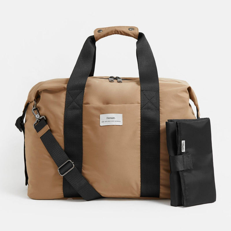 IDA Eco Holdall Changing Bag With Changing Mat - Camel