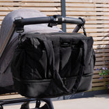 INNES Eco Quilted Changing Bag with Changing Mat - Black