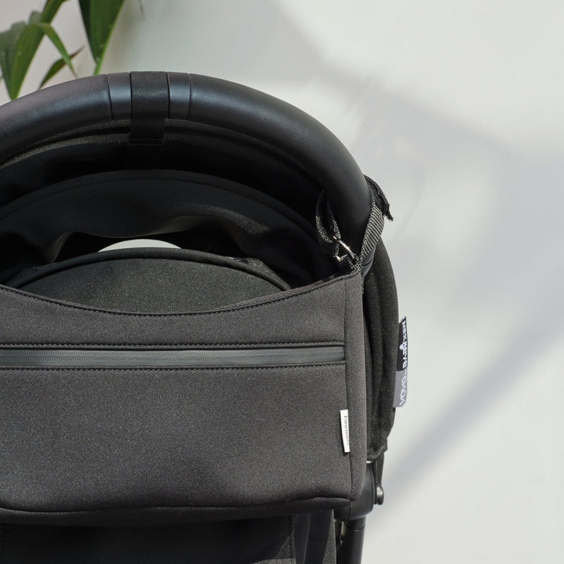 ODIN Eco Stroller Caddy With Built in Stroller Clips - Black