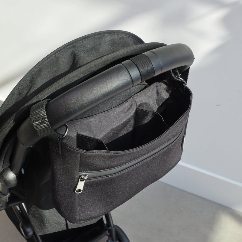 ODIN Eco Stroller Caddy With Built in Stroller Clips - Black