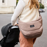 OSMA Eco Stroller Organiser with Stroller Clips - Mocha