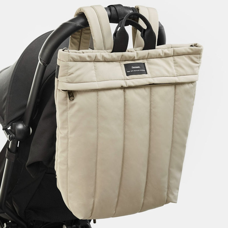 RAE Eco Changing Backpack With Changing Mat - Taupe