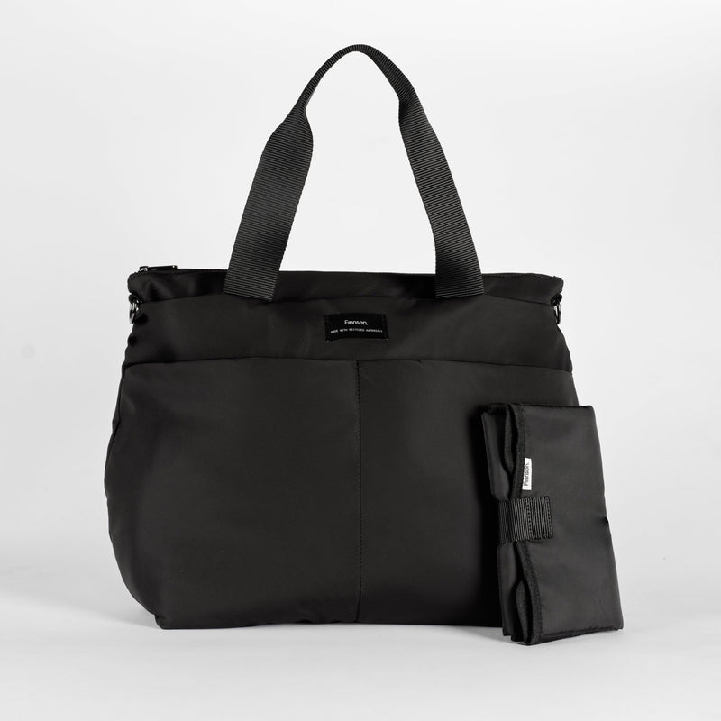 SIGRID Eco Changing Bag With Changing Mat - Black