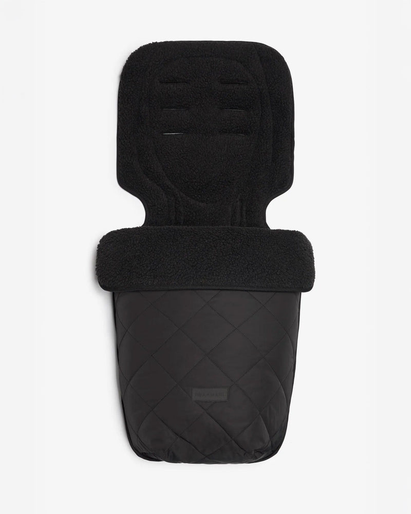 Universal Buggy Footmuff Black Quilted