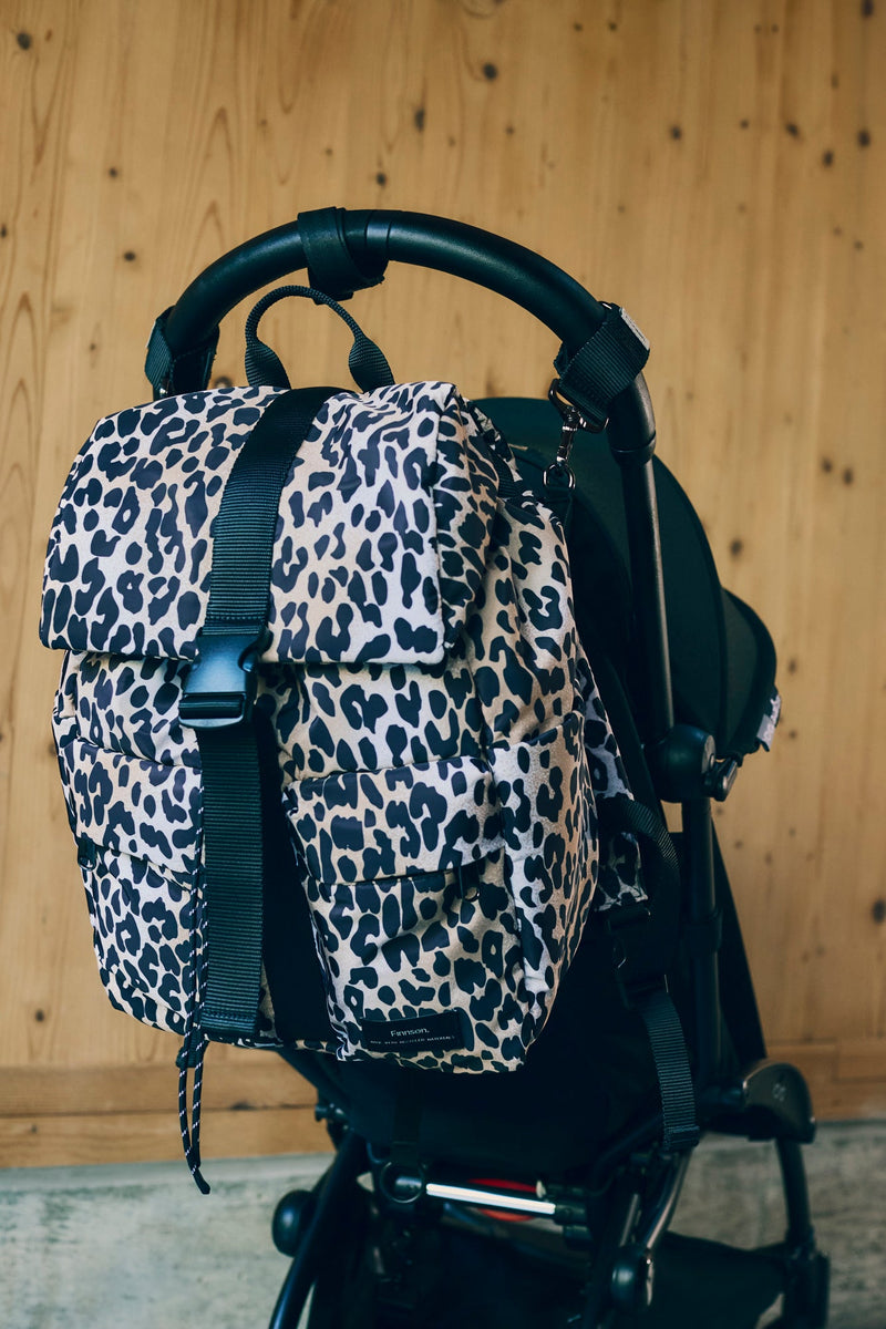 ELISE Eco Changing Backpack With Changing Mat - Leopard