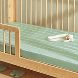 Kabode - Organic Cot Bed Fitted Sheet - Vine Mint