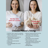 MINICAMP U-Shaped Maternity Pillow With Organic Cover in Milk White | Kapok or PES Filling