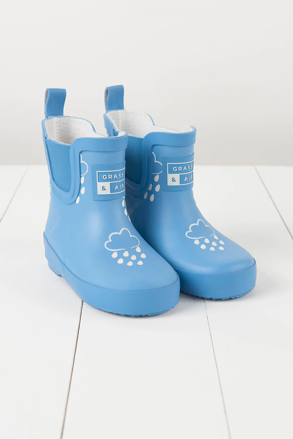 Grass & Air - Short Colour Changing Wellies - Cornflake