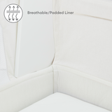 Hera Bedside Crib - Scandi White | Natural