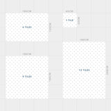 Triangle Playmat Set in White