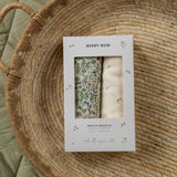 Extra Large Organic Baby Muslins, Set of 2 - Riverbank / Nettle Scatter