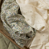 Extra Large Organic Baby Muslins, Set of 2 - Riverbank / Nettle Scatter