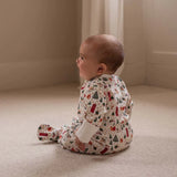 Avery Row - Christmas Baby Jersey Sleepsuit - Festive Forest