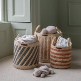 Maize Stripe Storage Basket Set of 3 - Natural