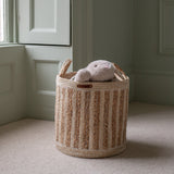 Maize Stripe Storage Basket Set of 3 - Natural