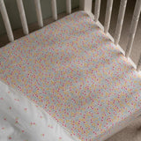 Organic Cotbed Fitted Sheet - Wildflower Garden