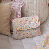 Cotton Travel Baby Changing Mat - Wildflower Garden