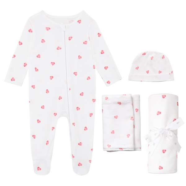 New Baby Gift Set - Pink Heart