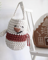 Snowman Hanging Basket | TERRACOTTA