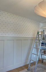 Blue Floral Trellis