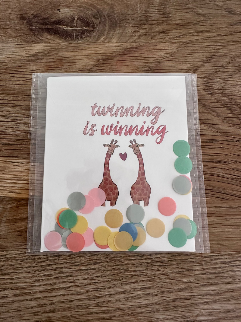 Twinning Is Winning Card – Mimibear