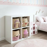 Pink tassel rainbow basket - Large