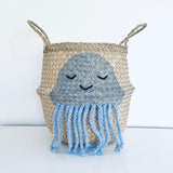 Blue Jellyfish Basket - Large