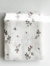 Baby Blanket -  Muslin Swaddle - Jasmine Rose