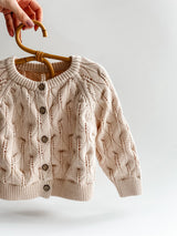 Baby Knit Cardigan - Peach