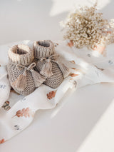 Organic Baby Bonnet & Bootie Set