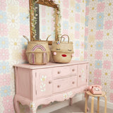 Pink tassel rainbow basket - Large