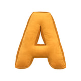 Betty's Home Yellow Velvet Alphabet Cushion
