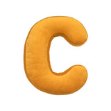 Betty's Home Yellow Velvet Alphabet Cushion
