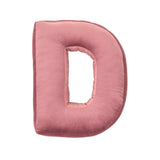 Betty's Home Rose Velvet Alphabet Cushion