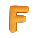 Betty's Home Yellow Velvet Alphabet Cushion