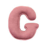 Betty's Home Rose Velvet Alphabet Cushion