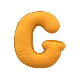 Betty's Home Yellow Velvet Alphabet Cushion